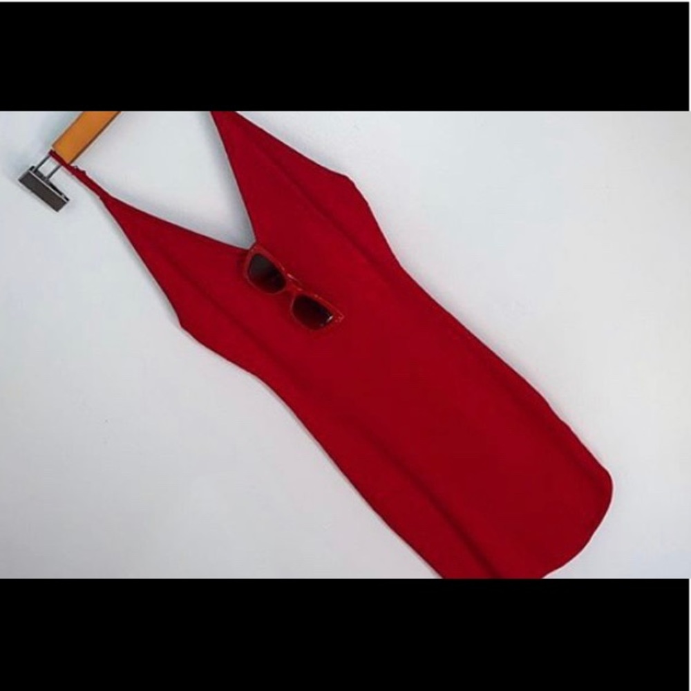Red Cocktail Dress.